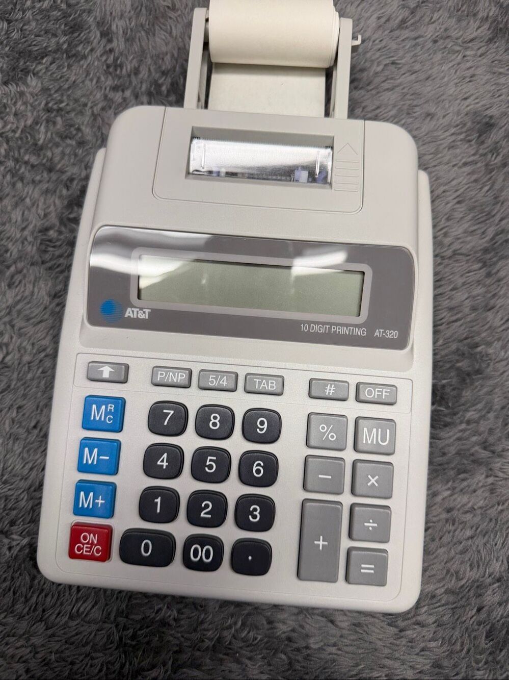 AT&T AT-320 10-Digit Printing Calculator! Runs on batteries